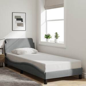 vidaXL Bedframe "Dover" 80x200 cm stof lichtgrijs