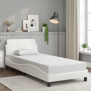 vidaXL Bedframe "Dover" kunstleer wit 80x200 cm