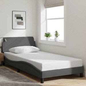vidaXL Bedframe "Dover" 100x200 cm stof donkergrijs