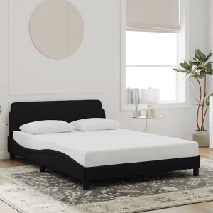 vidaXL Bedframe "Dover" 140x190 cm fluweel zwart