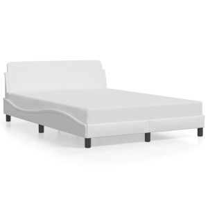 vidaXL Bedframe "Dover" kunstleer wit 140x200 cm