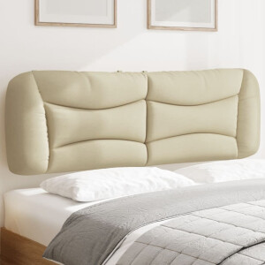 vidaXL Hoofdbordkussen "Hvar" 160 cm stof crèmekleurig