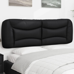 vidaXL Hoofdbordkussen "Hvar" 160 cm kunstleer zwart