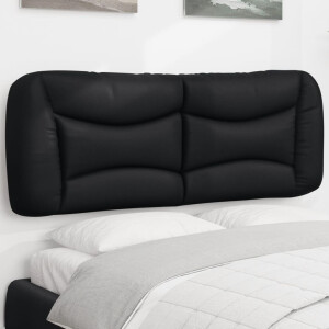 vidaXL Hoofdbordkussen zwart 135 cm kunstleer