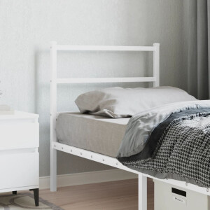 vidaXL Hoofdbord 75 cm metaal wit