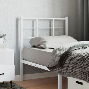 vidaXL Hoofdbord 75 cm metaal wit