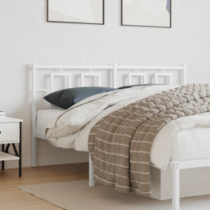 vidaXL Hoofdbord 150 cm metaal wit