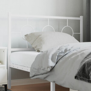 vidaXL Hoofdbord 107 cm metaal wit