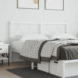 vidaXL Hoofdbord 160 cm metaal wit
