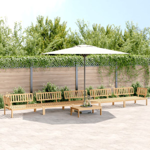 vidaXL 6-delige Loungeset pallet massief acaciahout