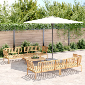 vidaXL 5-delige Loungeset pallet massief acaciahout