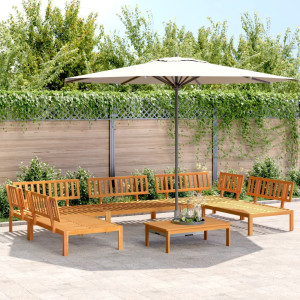 vidaXL 6-delige Loungeset pallet massief acaciahout