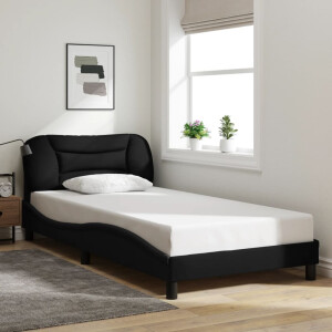 vidaXL Bedframe zonder matras "Hvar" 100x200 cm stof zwart