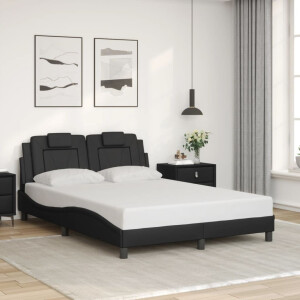 vidaXL Bedframe "Viana" zonder matras kunstleer zwart 120x200 cm