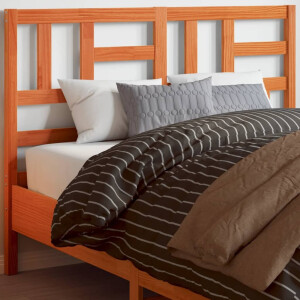 vidaXL Hoofdbord 160 cm massief grenenhout wasbruin