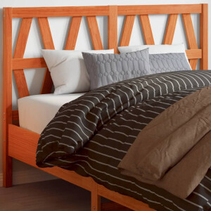 vidaXL Hoofdbord 160 cm massief grenenhout wasbruin