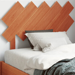 vidaXL Hoofdbord 100 cm massief grenenhout wasbruin