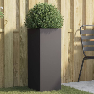 vidaXL Plantenbak 32x29x75 cm staal zwart