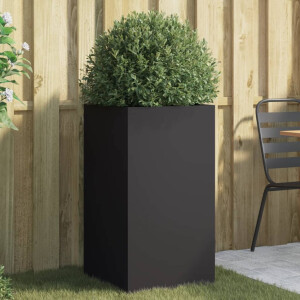 vidaXL Plantenbak 42x38x75 cm staal zwart