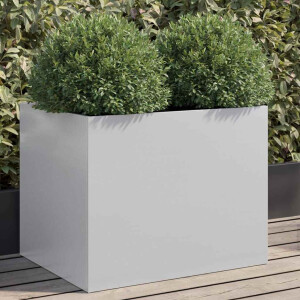 vidaXL Plantenbak 62x47x46 cm gegalvaniseerd staal zilverkleurig