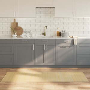 vidaXL Vloerkleed rechthoekig 60x200 cm bamboe lichtnaturel