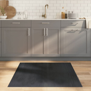 vidaXL Vloerkleed rechthoekig 100x100 cm bamboe grijs