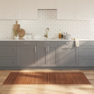 vidaXL Vloerkleed rechthoekig 80x200 cm bamboe bruin