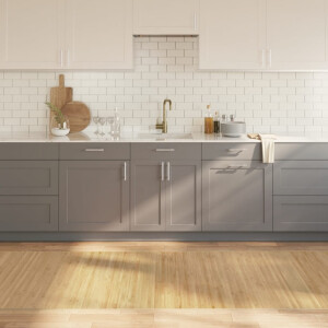 vidaXL Vloerkleed rechthoekig 100x1000 cm bamboe lichtnaturel