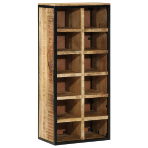 vidaXL Schoenenkast Bruin 50 x 30 x 110 cm Massief Mango Hout