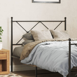 vidaXL Hoofdbord 107 cm metaal zwart