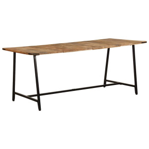vidaXL Eettafel 180x90x75 cm massief mangohout
