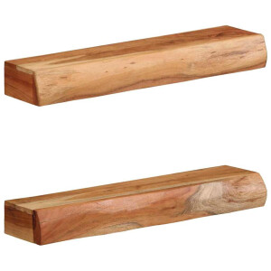 vidaXL Wandschappen 2 st 60x17x8 cm massief acaciahout