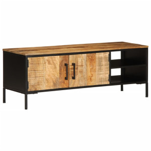 vidaXL Tv-meubel 110x35x40 cm massief ruw mangohout