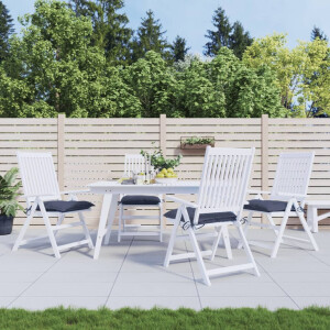 vidaXL Stoelkussens 4 st 40x40x7 cm oxford stof marineblauw