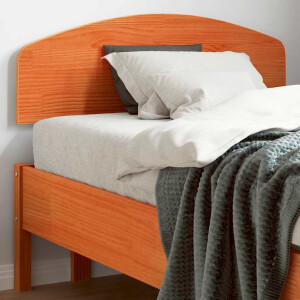 vidaXL Hoofdbord 75 cm massief grenenhout wasbruin