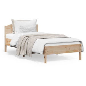 vidaXL Bedframe zonder matras massief grenenhout 100x200 cm
