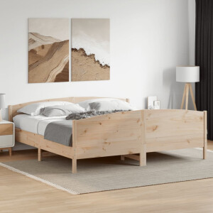 vidaXL Bedframe zonder matras massief grenenhout 180x200 cm
