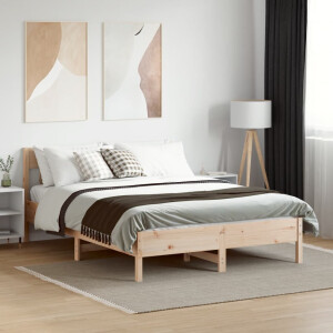 vidaXL Bedframe zonder matras massief grenenhout 160x200 cm