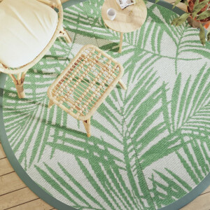 vidaXL Buitenkleed ARAKIL Ø 200 cm polypropeen groen