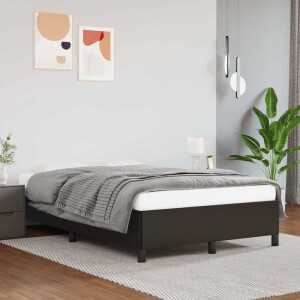 vidaXL Bedframe zonder matras 120x190 cm kunstleer zwart