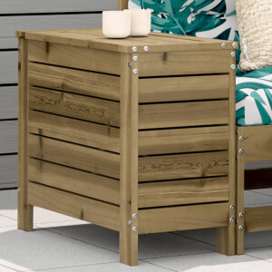 vidaXL Tuinvoetenbank 62x31,5x52 cm geïmpregneerd grenenhout