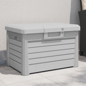 vidaXL Kussenbox 73x50,5x46,5 cm polypropeen grijs