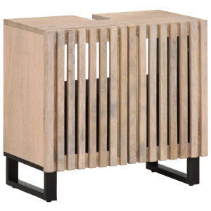 vidaXL Wastafelkast 62x34x58 cm massief mangohout