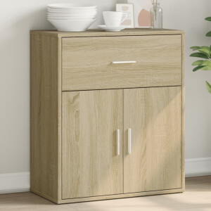 vidaXL Dressoir 60x31x70 cm bewerkt hout sonoma eikenkleurig