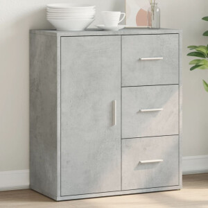 vidaXL Dressoir 60x31x70 cm bewerkt hout betongrijs