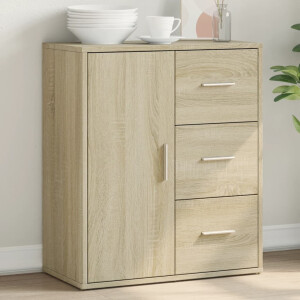 vidaXL Dressoir 60x31x70 cm bewerkt hout sonoma eikenkleurig