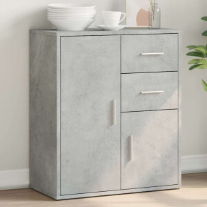 vidaXL Dressoir 60x31x70 cm bewerkt hout betongrijs