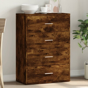 vidaXL Dressoir 60x31x84 cm bewerkt hout gerookt eikenkleurig