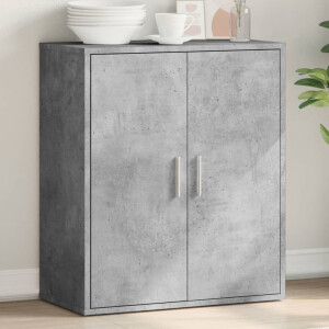 vidaXL Dressoir 79x38x80 cm bewerkt hout betongrijs