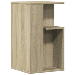 vidaXL Bijzettafel 35x35x60 cm bewerkt hout sonoma eikenkleurig